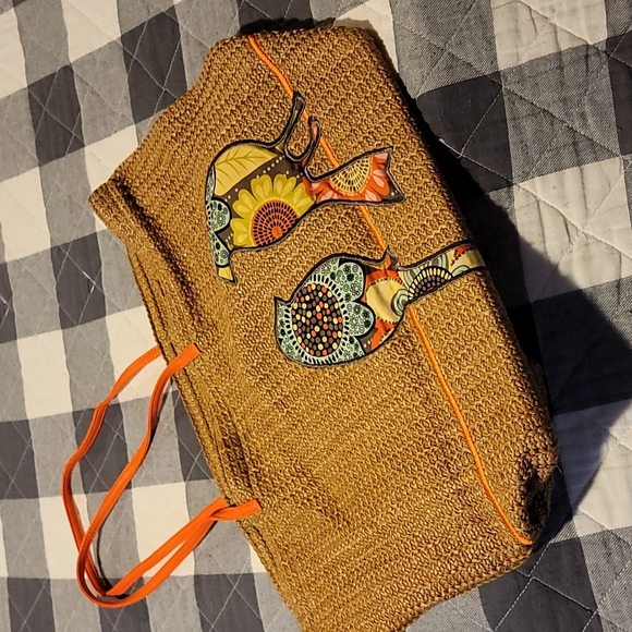 NWOT vera bradley straw bag - Picture 2 of 3